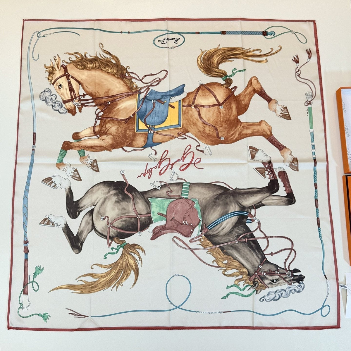 Hermès Equestrian Silk Scarf — hero