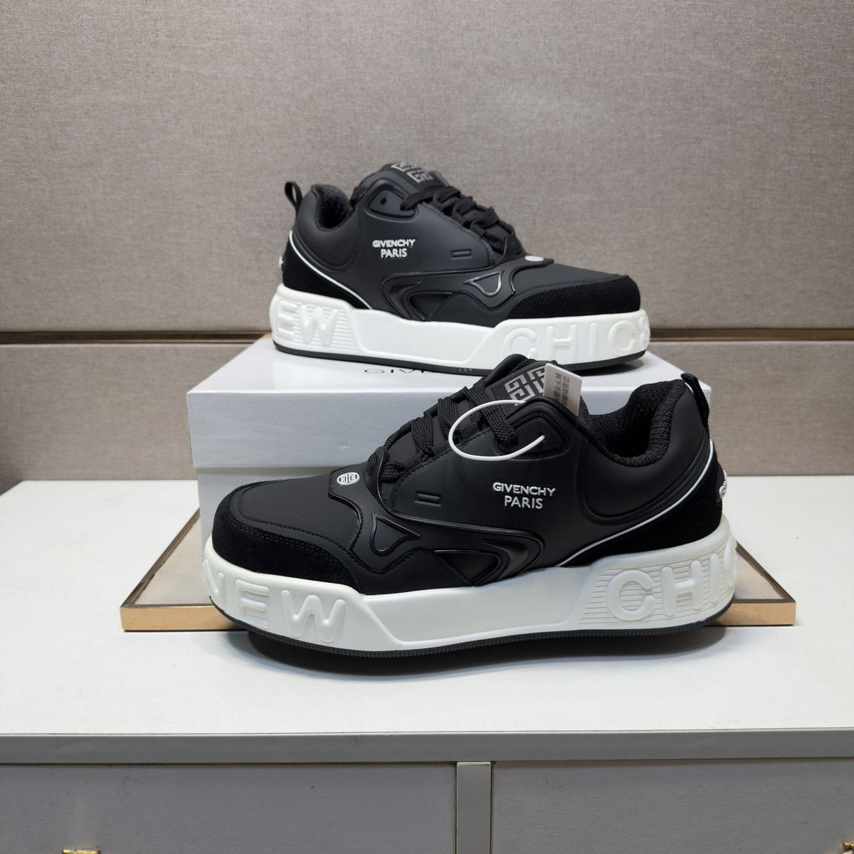 Givenchy Layered Panel Sneakers — model