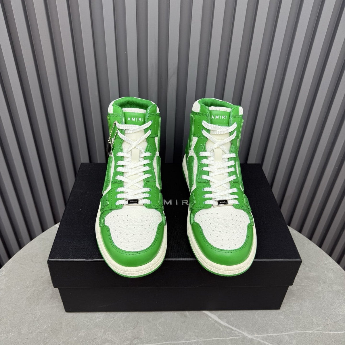 AMIRI Two-Tone High-Top Sneakers — front