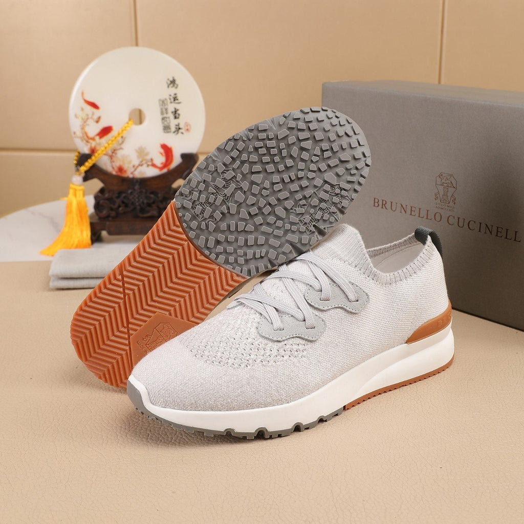 Brunello Cucinelli Knit Sneakers — side
