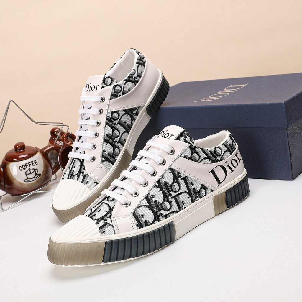 Dior Patterned High-Top Sneakers — front