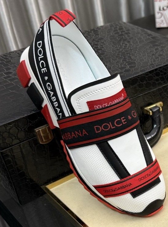 Dolce & Gabbana Blue Strap Sneakers — front