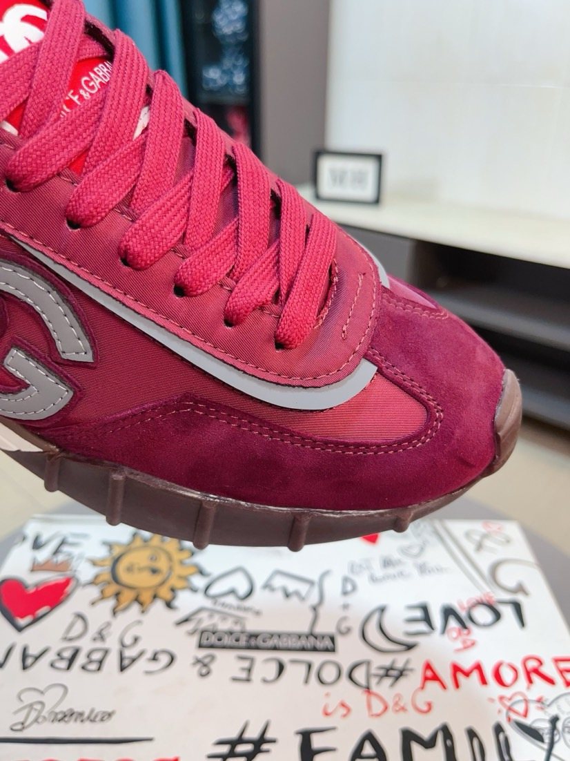 微商相册测试鞋子-Dolce & Gabbana Logo Low-Top Sneakers — detail